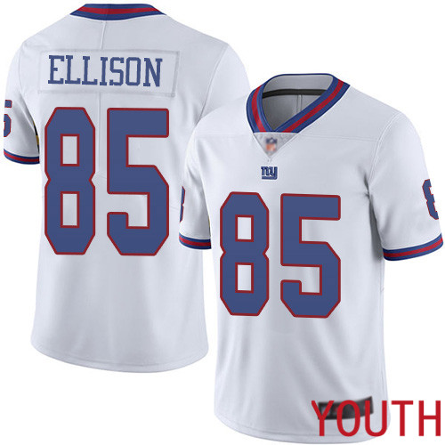 Youth New York Giants #85 Rhett Ellison Limited White Rush Vapor Untouchable Football NFL Jersey->youth nfl jersey->Youth Jersey